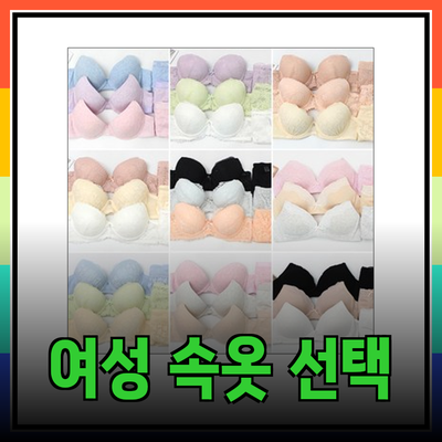 여성 속옷의 완벽한 선택